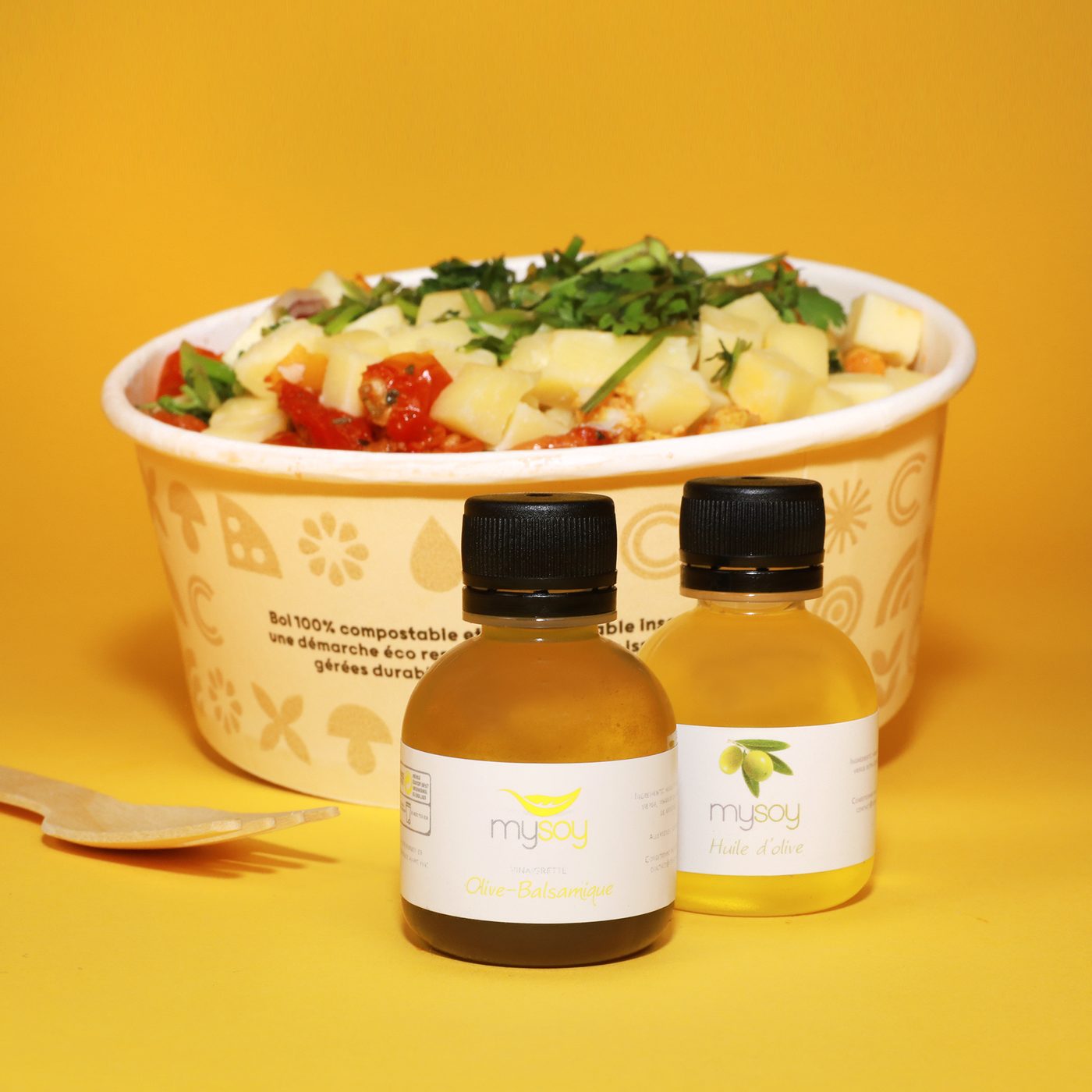 Gamme méditerranée — salade et vinaigrettes